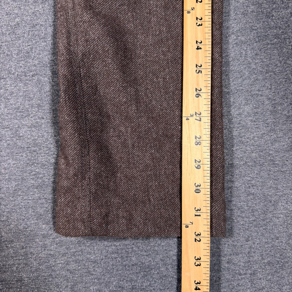 Banana Republic Aiden Pant Men 31x32 Brown Wool Blend Slim Fit Chino Trousers - Picture 6 of 8